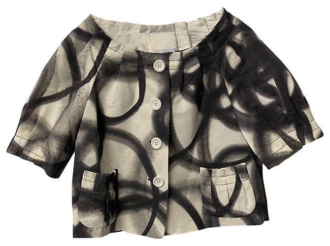 Blusa Moschino Cheap and Chic Button-down in cotone multicolore Stampa python - vista 5