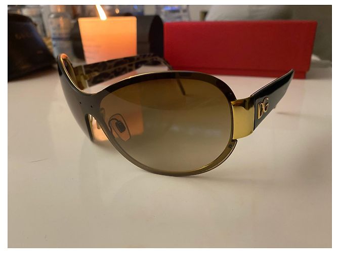 Occhiali da sole Dolce & Gabbana Marrone Caramello Plastica - vista 2