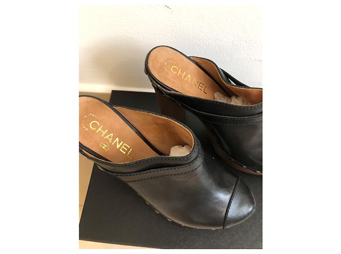 Chanel zuecos Castaño - vista 5