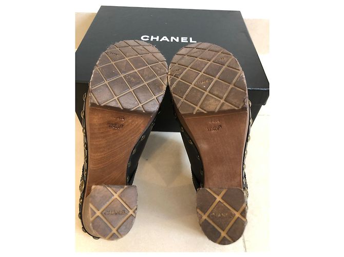 Chanel zuecos Castaño - vista 6