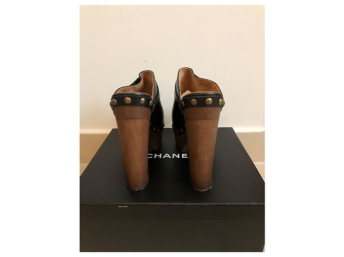 Chanel zuecos Castaño - vista 7