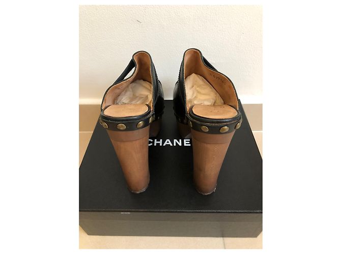 Chanel zuecos Castaño - vista 8