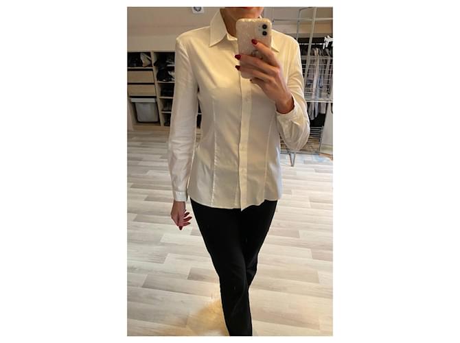 Camisa Prada Blanca de Algodón Blanco - vista 3