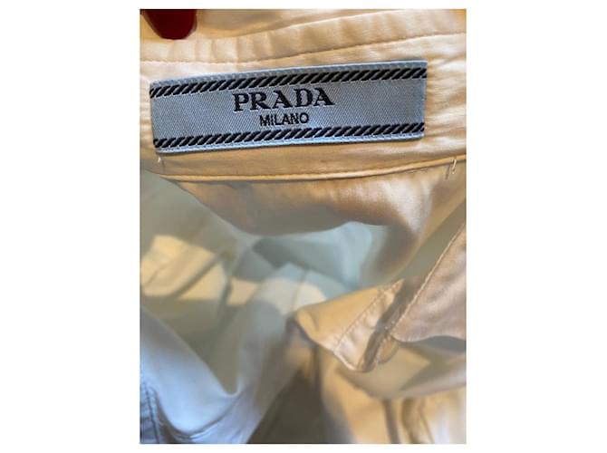 Camisa Prada Blanca de Algodón Blanco - vista 4