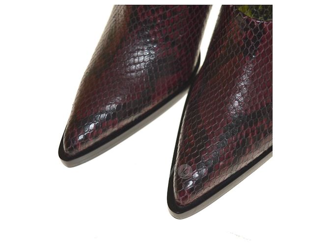 [Occasion] ACNE STUDIOS Python Booty Bourgogne - vue 4