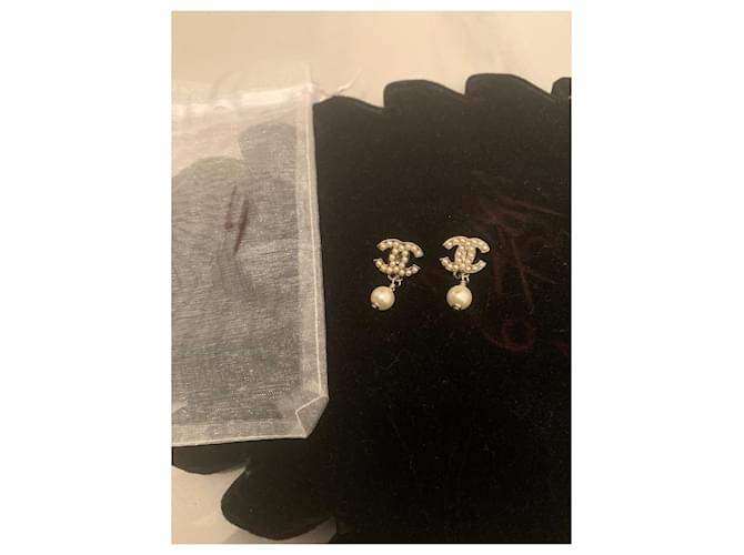 Chanel Ohrringe Silber Hardware - Ansicht 2