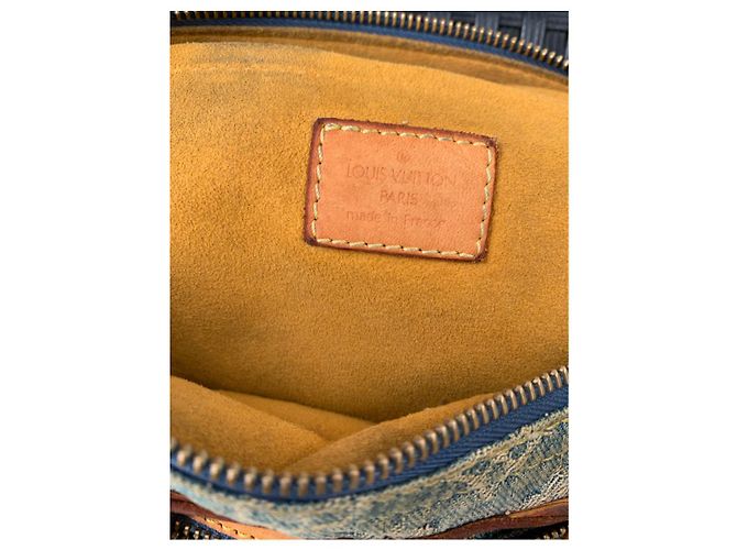 Louis Vuitton Denim Monogramm Handtasche Hellblau - Ansicht 5