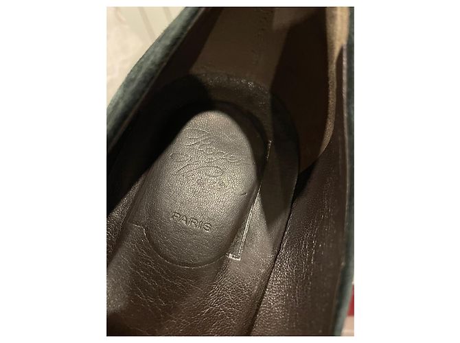 Zeppe Roger Vivier in camoscio verde scuro 39 - vista 9