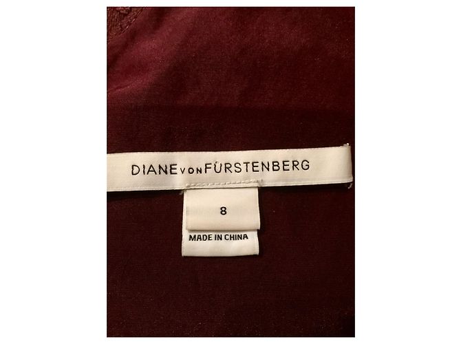 Diane Von Furstenberg Vestido burdeos con encaje floral Sarita de DvF Púrpura - vista 7