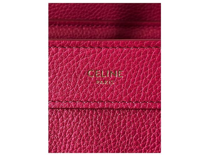 Luggage Céline Celine Nano Borsa da viaggio in pelle rosa - vista 5