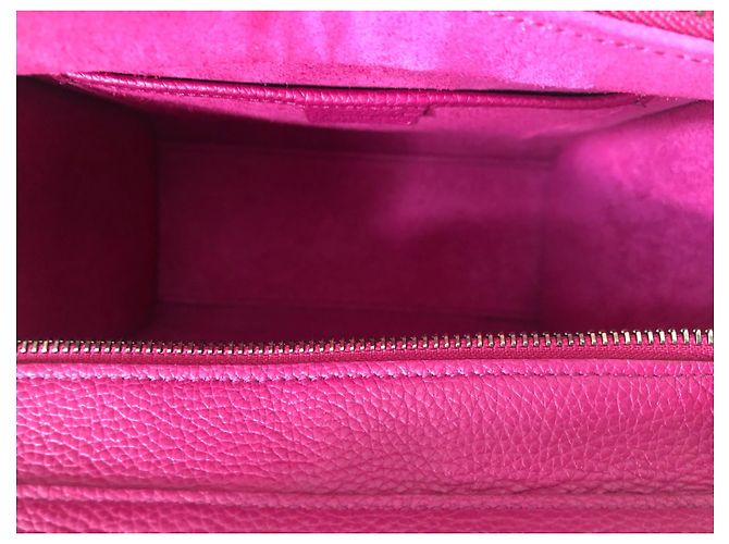 Luggage Céline Celine Nano Borsa da viaggio in pelle rosa - vista 6
