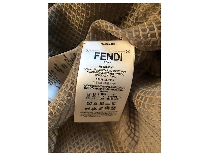 Grüne Fendi Jacke mit FF Gürtel - Ansicht 10