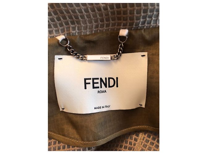 Grüne Fendi Jacke mit FF Gürtel - Ansicht 8
