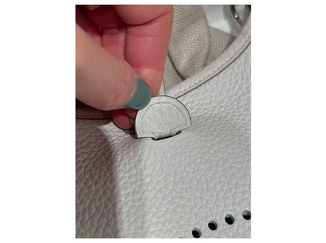 Hermès Mini Evelyne Weiß - Ansicht 5