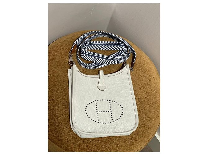 Hermès Mini Evelyne Weiß - Ansicht 7