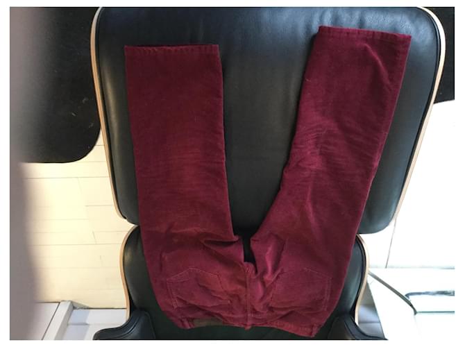 Dsquared2 KARIERT2 Samthose Bordeaux - Ansicht 3