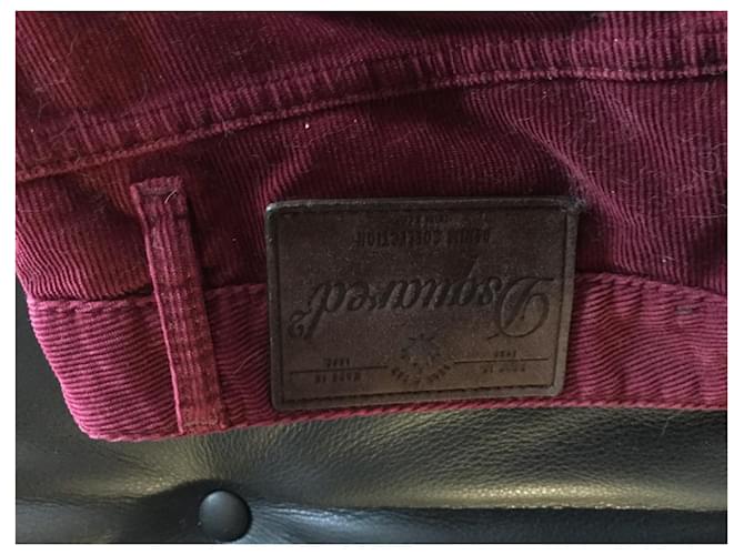 Dsquared2 KARIERT2 Samthose Bordeaux - Ansicht 4