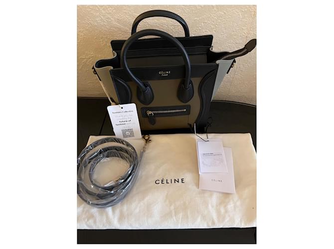 Luggage Borsa bagaglio Céline Nano Marrone - vista 3