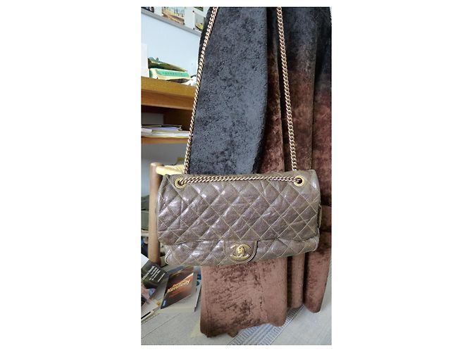 Chanel Senza tempo Jumbo Easy Flap Marrone - vista 11