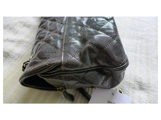 Chanel Senza tempo Jumbo Easy Flap Marrone - vista 13