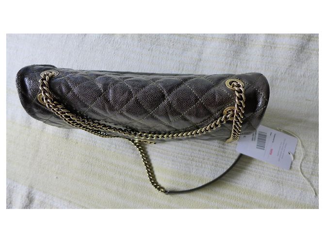 Chanel Senza tempo Jumbo Easy Flap Marrone - vista 4