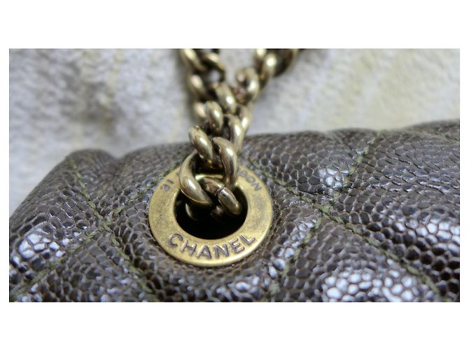 Chanel Senza tempo Jumbo Easy Flap Marrone - vista 8