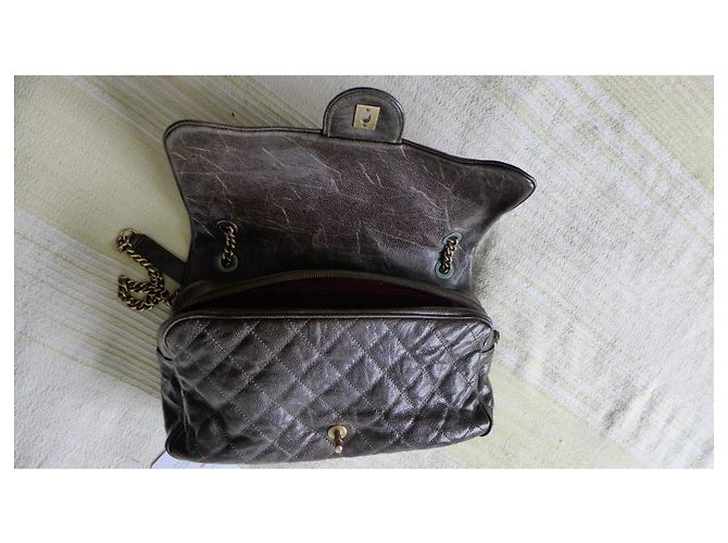 Chanel Senza tempo Jumbo Easy Flap Marrone - vista 9