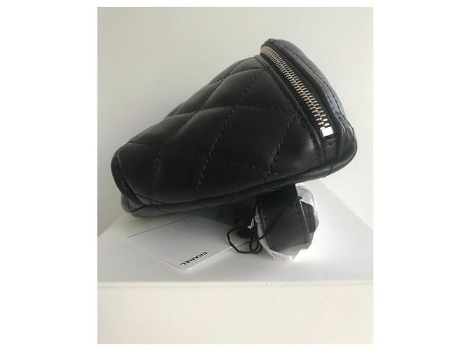 Marsupio Chanel in pelle di agnello nera .neuf Nero - vista 10