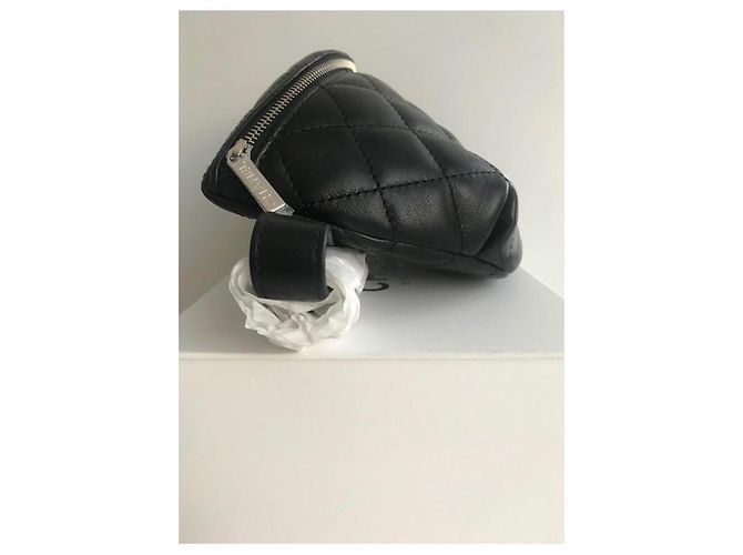 Marsupio Chanel in pelle di agnello nera .neuf Nero - vista 8