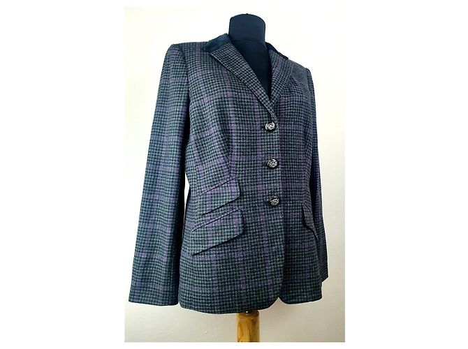 Blazer Ralph Lauren de lã e cashmere Multicor - vista 2