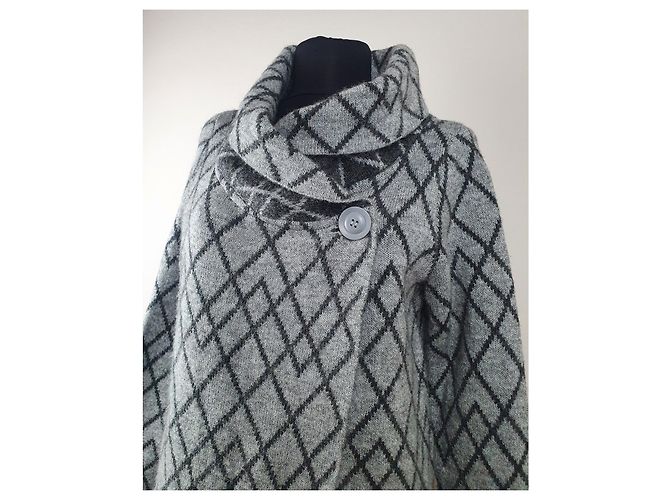 Christian Siriano Strickjacke Grau M - Ansicht 2