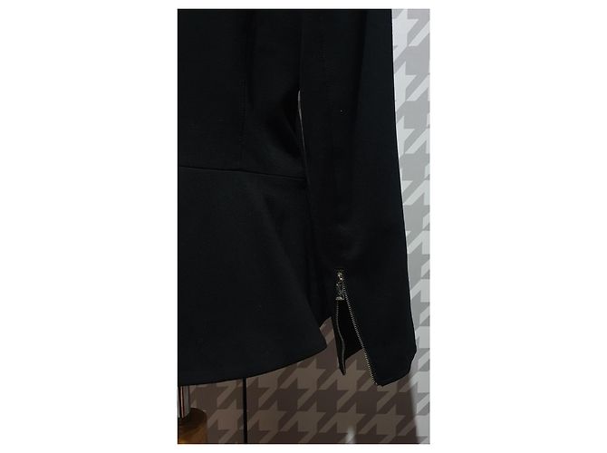 Ralph Lauren Jacke in Schwarz mit Lederdetails - Ansicht 5