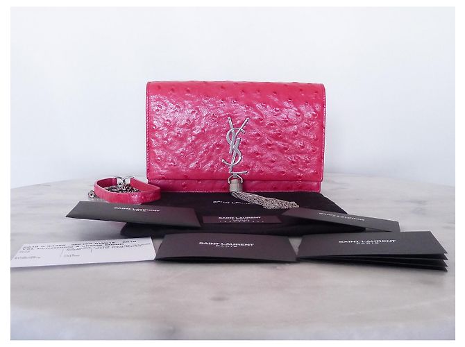 Pompom Kate SAINT LAURENT Borsa YSL Kate Pompon - vista 9