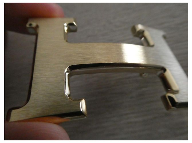 Fibbia Hermès 5382 Gold hardware - vista 3