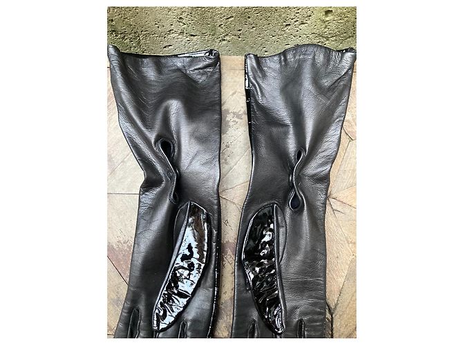 Erhabene Prada lange Handschuhe - Ansicht 4