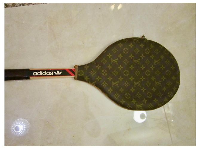 Louis Vuitton cubierta de la raqueta de tenis Castaño - vista 2