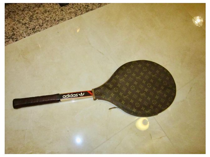Louis Vuitton cubierta de la raqueta de tenis Castaño - vista 9