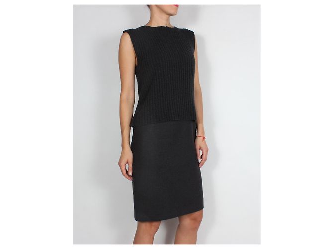 Dolce & Gabbana Kleid schwarz Wolle - Ansicht 11