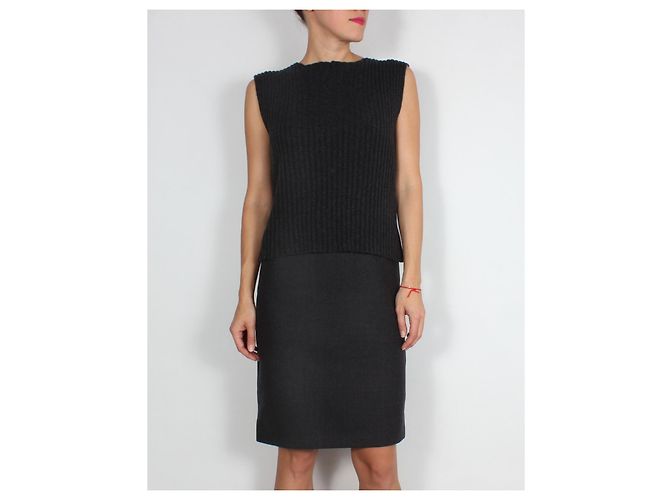 Dolce & Gabbana Kleid schwarz Wolle - Ansicht 2