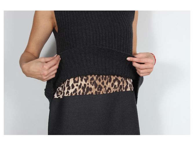 Dolce & Gabbana Kleid schwarz Wolle - Ansicht 5
