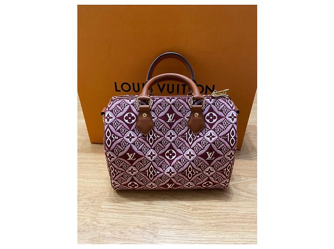 Louis Vuitton Speedy 25 Since 1854 Borsa a mano in pelle marrone chiaro - vista 2