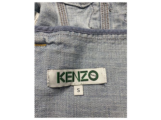 Jeansjacke mit Kenzo-Patch aus blauer Baumwolle - Ansicht 4
