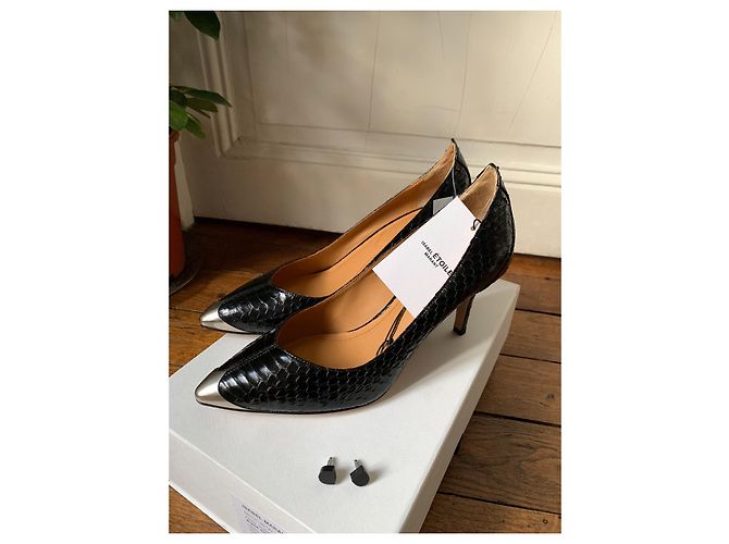 Décolleté Isabel Marant Etoile Pavi pelle nera Nero - vista 5