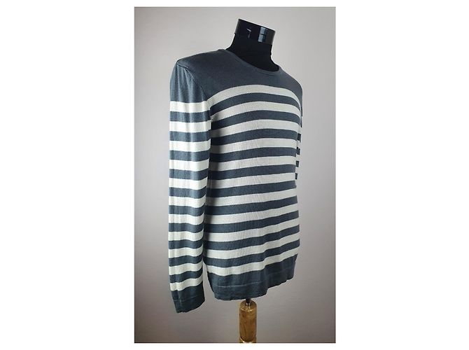 Mads Norgaard Wool Sweater White Grey - view 3