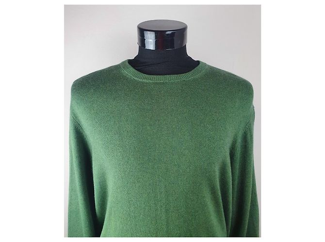 Autre Marque A.W. Dunmore Kaschmir und Seide Pullover grün - Ansicht 2