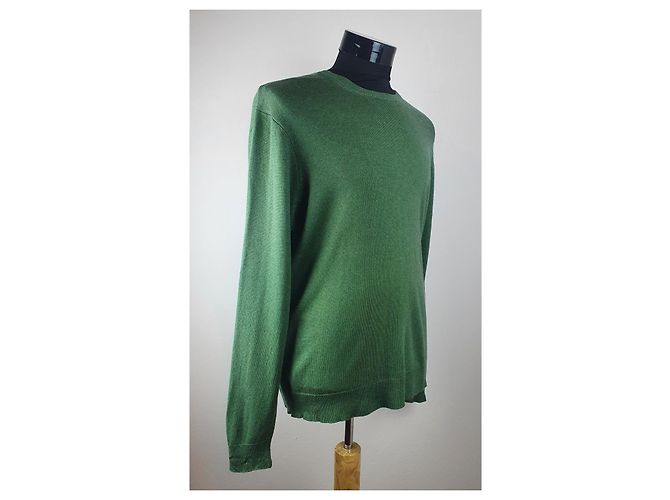 Autre Marque A.W. Dunmore Kaschmir und Seide Pullover grün - Ansicht 3