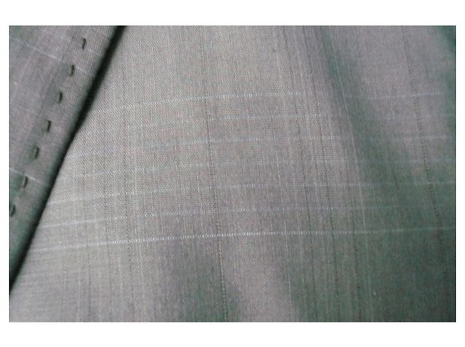 Hermès HERMES BROWN WOOL SUIT T48 fr Castanho escuro - vista 4