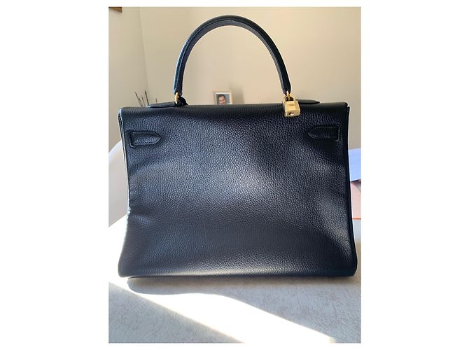 Hermès Kelly schwarz Togo Ledergröße 31/26 - Ansicht 2