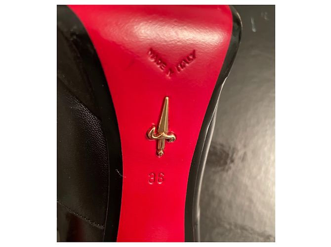 Cesare Paciotti Pumps aus schwarzem Leder Absatz 11,5 cm - Ansicht 5