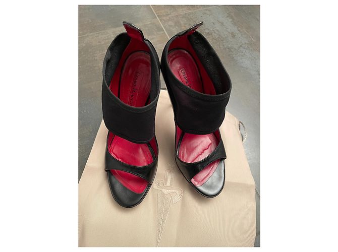 Cesare Paciotti Pumps aus schwarzem Leder Absatz 11,5 cm - Ansicht 6